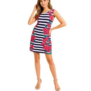 Vineyard Vines Floral Stripe Sleeveless Sheath Dress Size 0